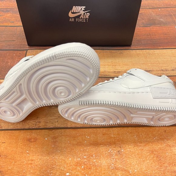 Nike Women's Air Force 1 Shadow (Triple White) - Picture 10 of 10